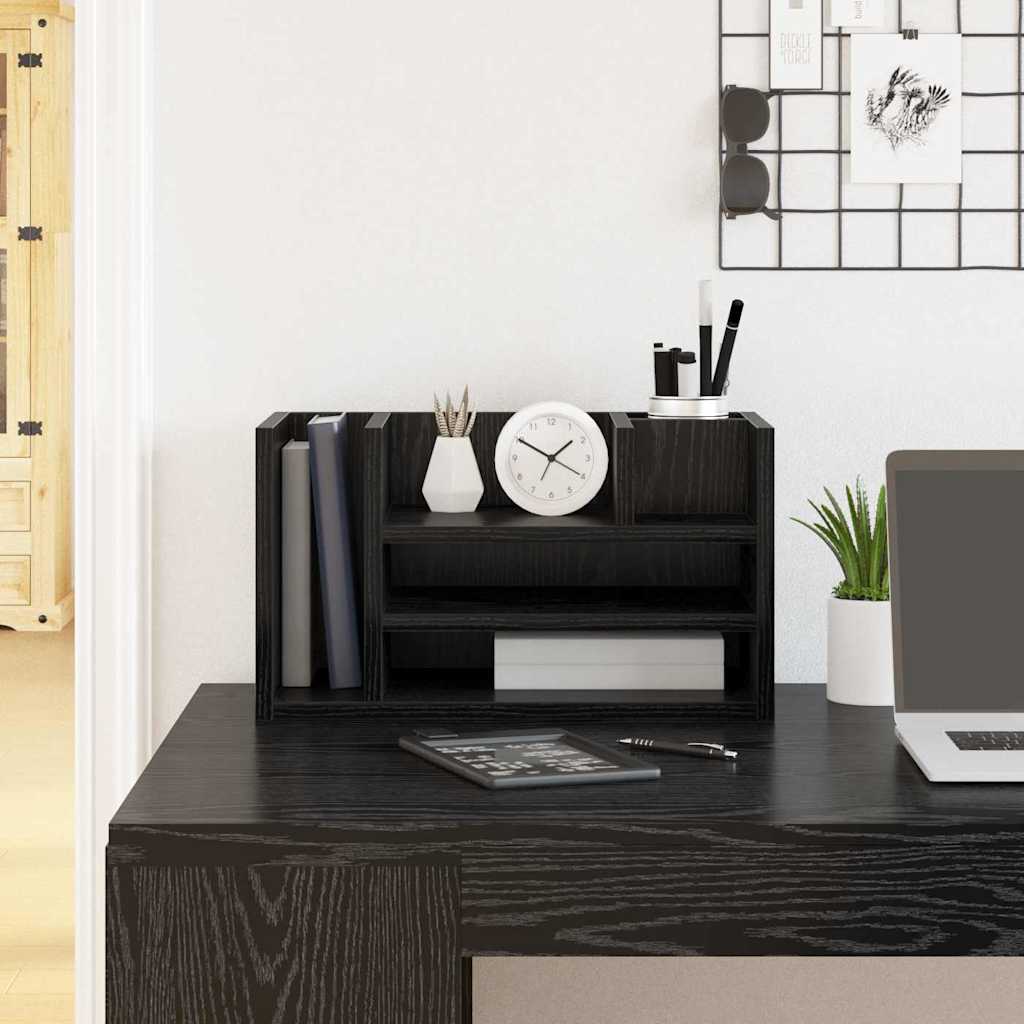 Desk Organizer Reclaimed Wood 44.5 x 24 x 25 cm Engineered Wood