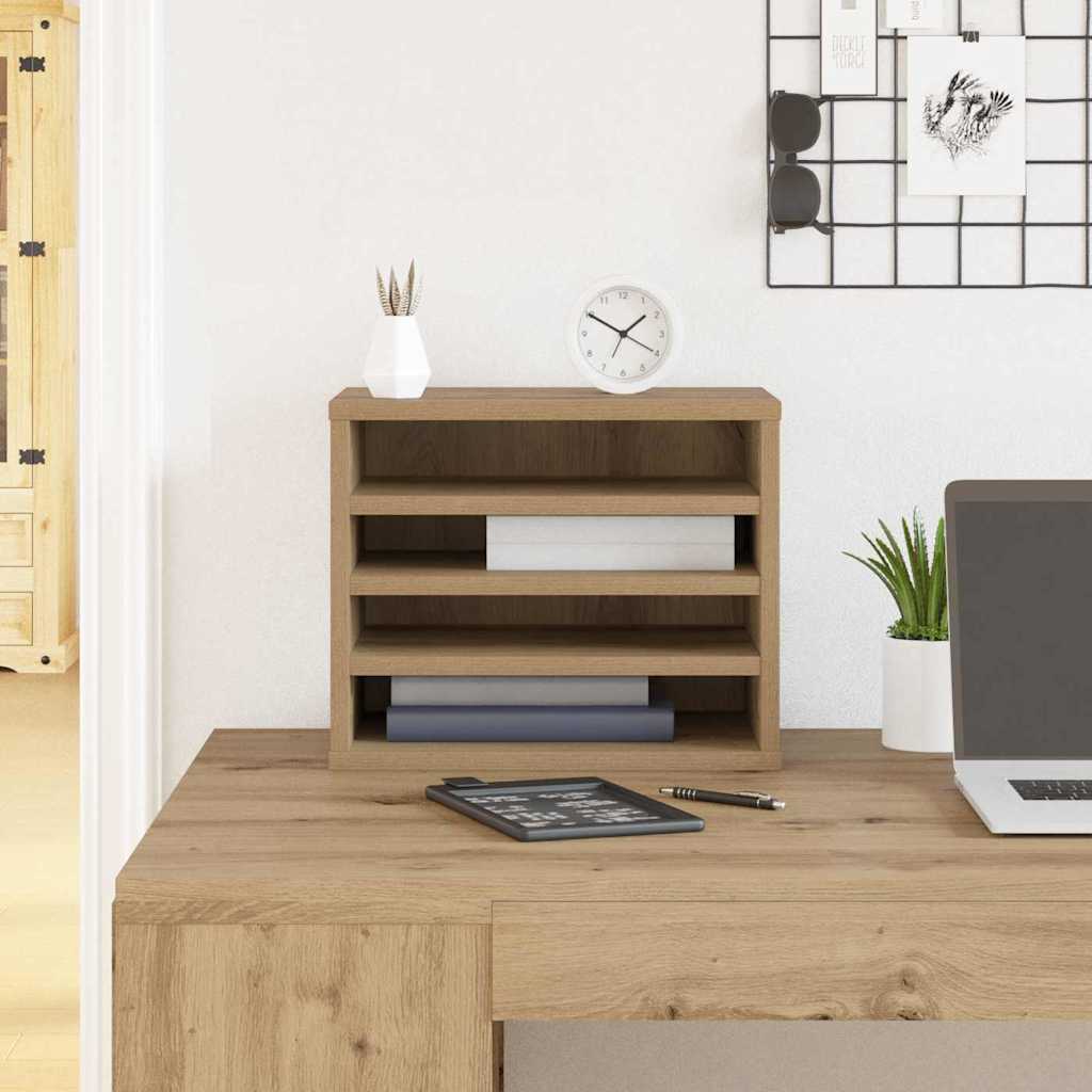 Organisateur de bureau Chêne Artisan 36 x 26 x 29,5 cm