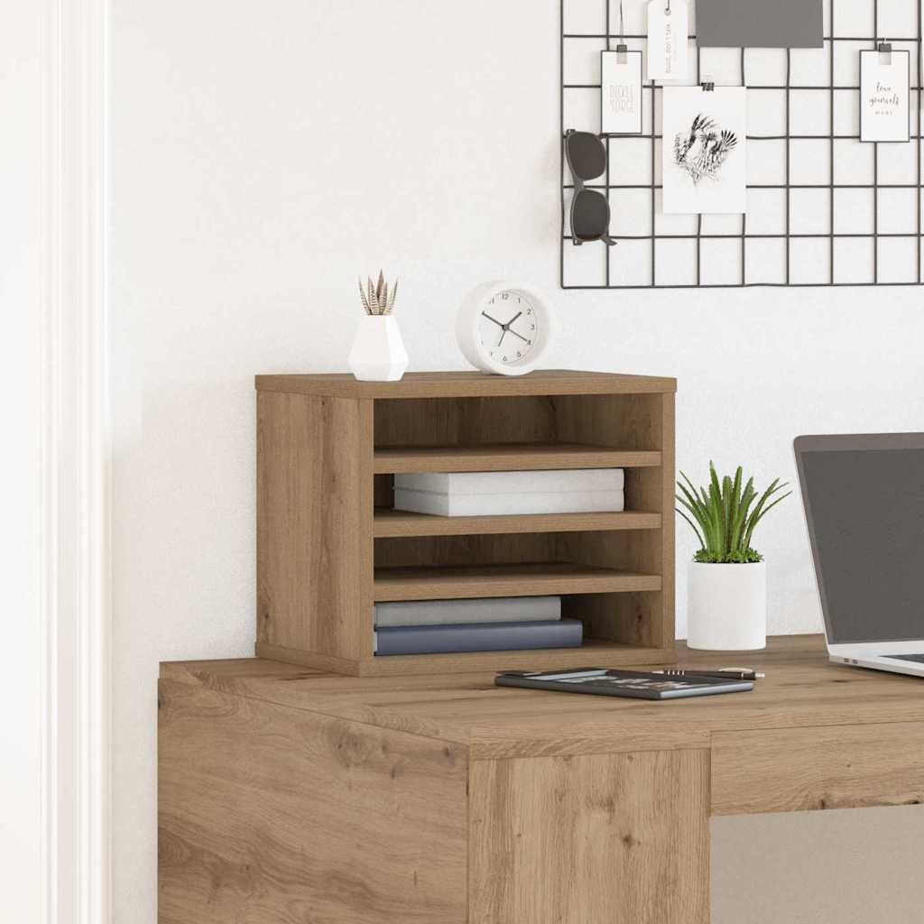 Organisateur de bureau Chêne Artisan 36 x 26 x 29,5 cm