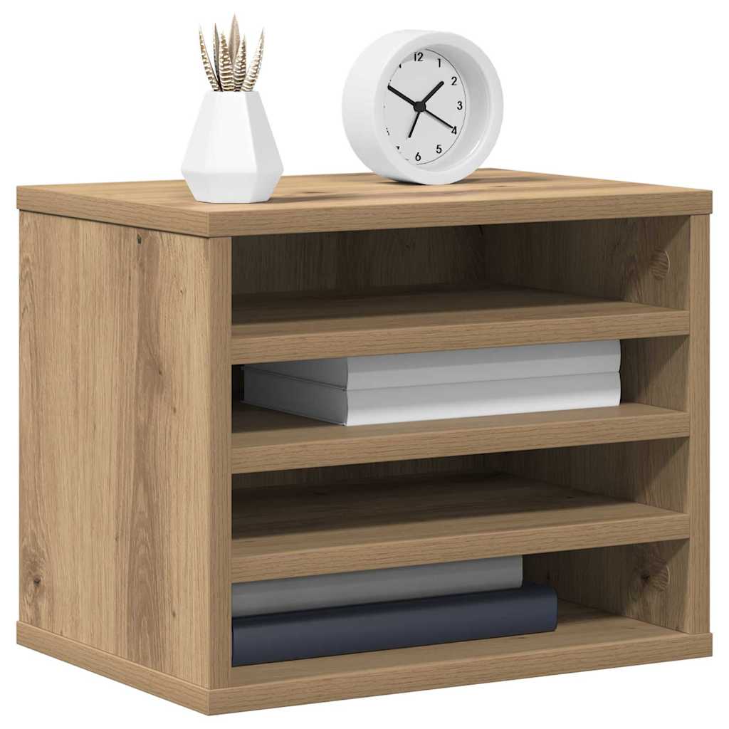Organisateur de bureau Chêne Artisan 36 x 26 x 29,5 cm