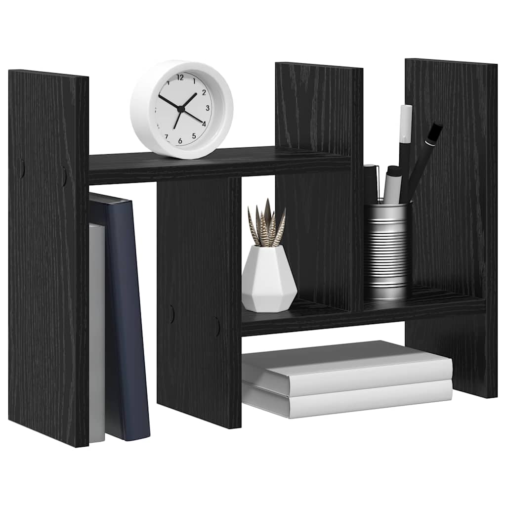 Desk Organizer Black Oak-Effect