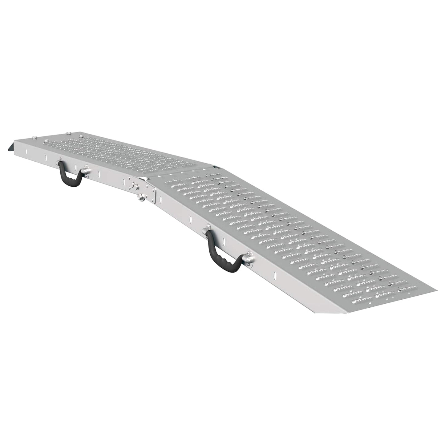 Laderampe 200 kg 2 pcs Silber 166 x 23 x 4,5 cm