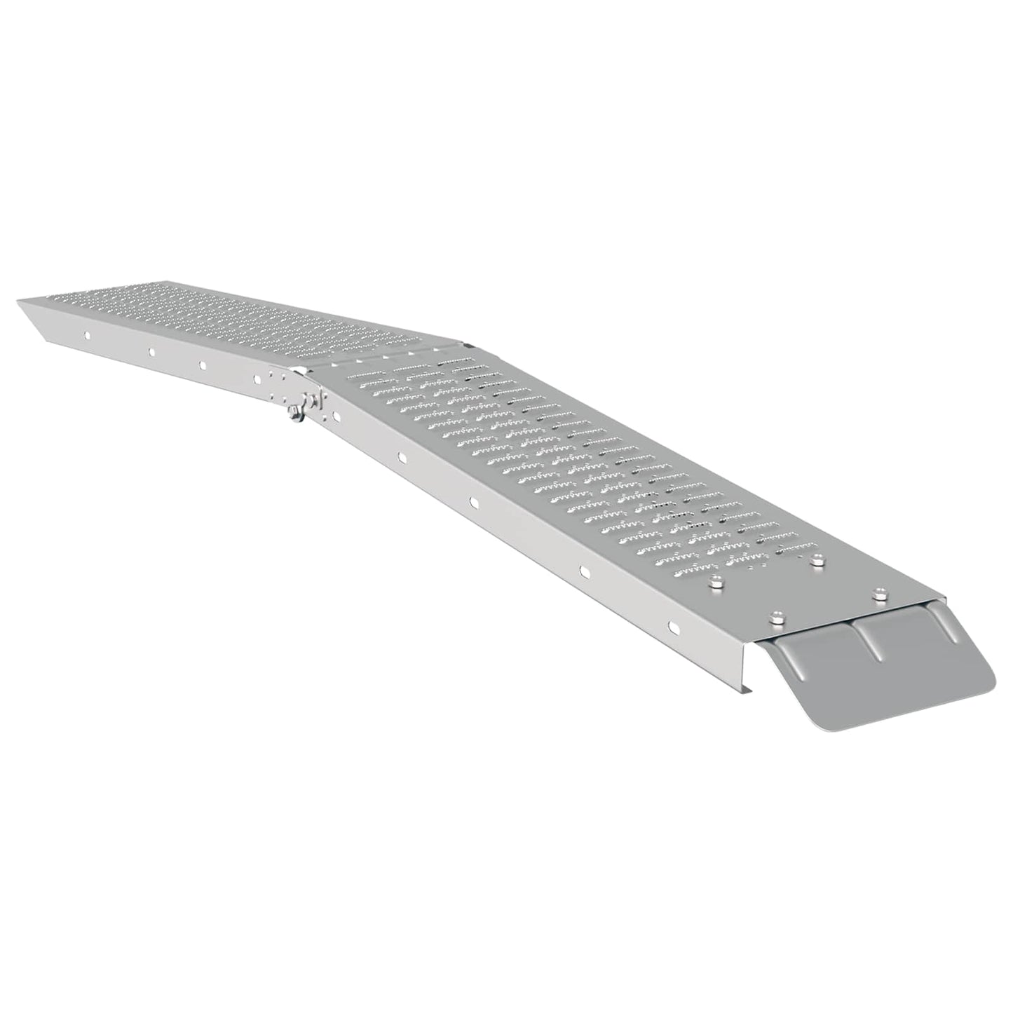 Laderampe 200 kg 2 pcs Silber 166 x 23 x 4,5 cm