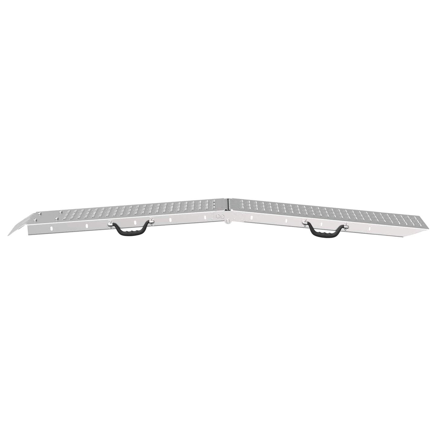 Laderampe 200 kg 2 pcs Silber 166 x 23 x 4,5 cm
