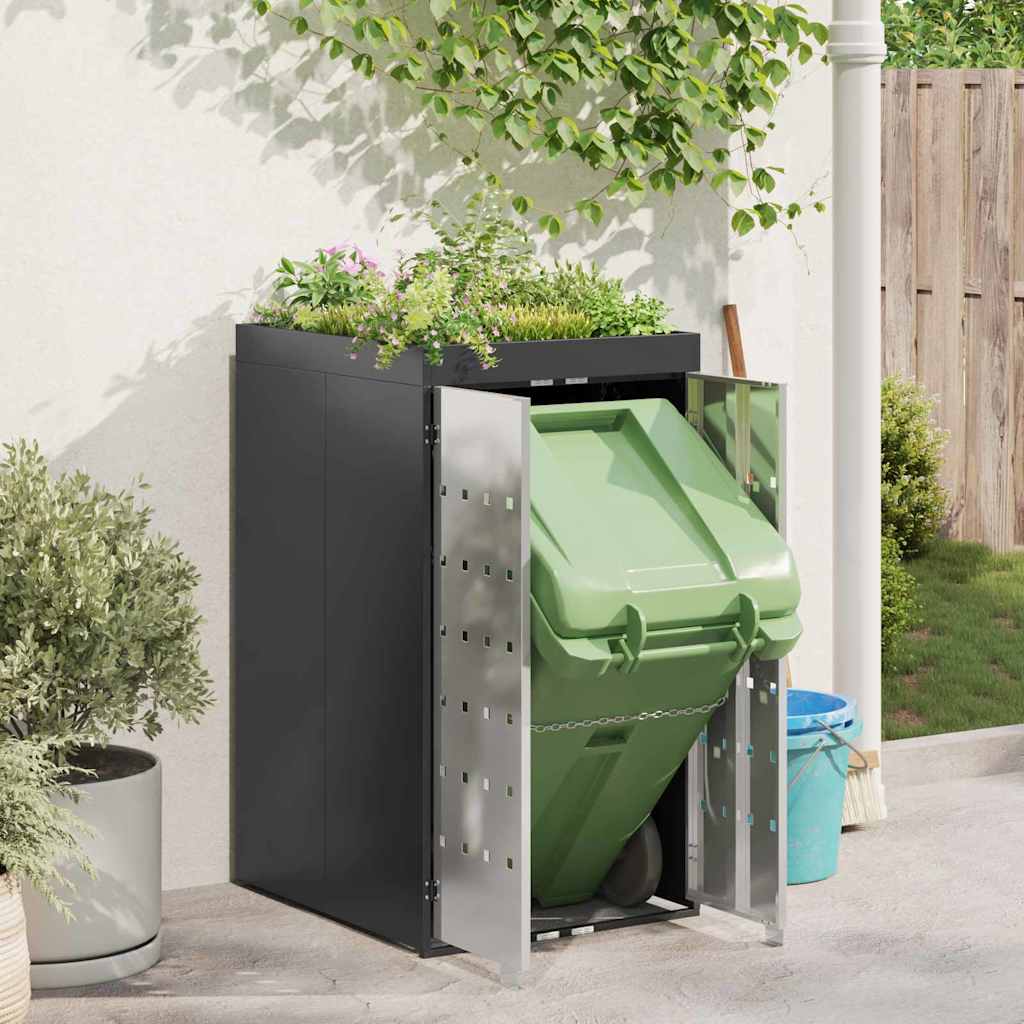 Bin Storage with Planter Roof for 240L Bin Anthracite Steel