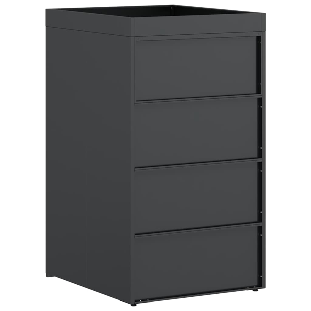 Bin Storage with Planter Roof for 240L Bin Anthracite Steel