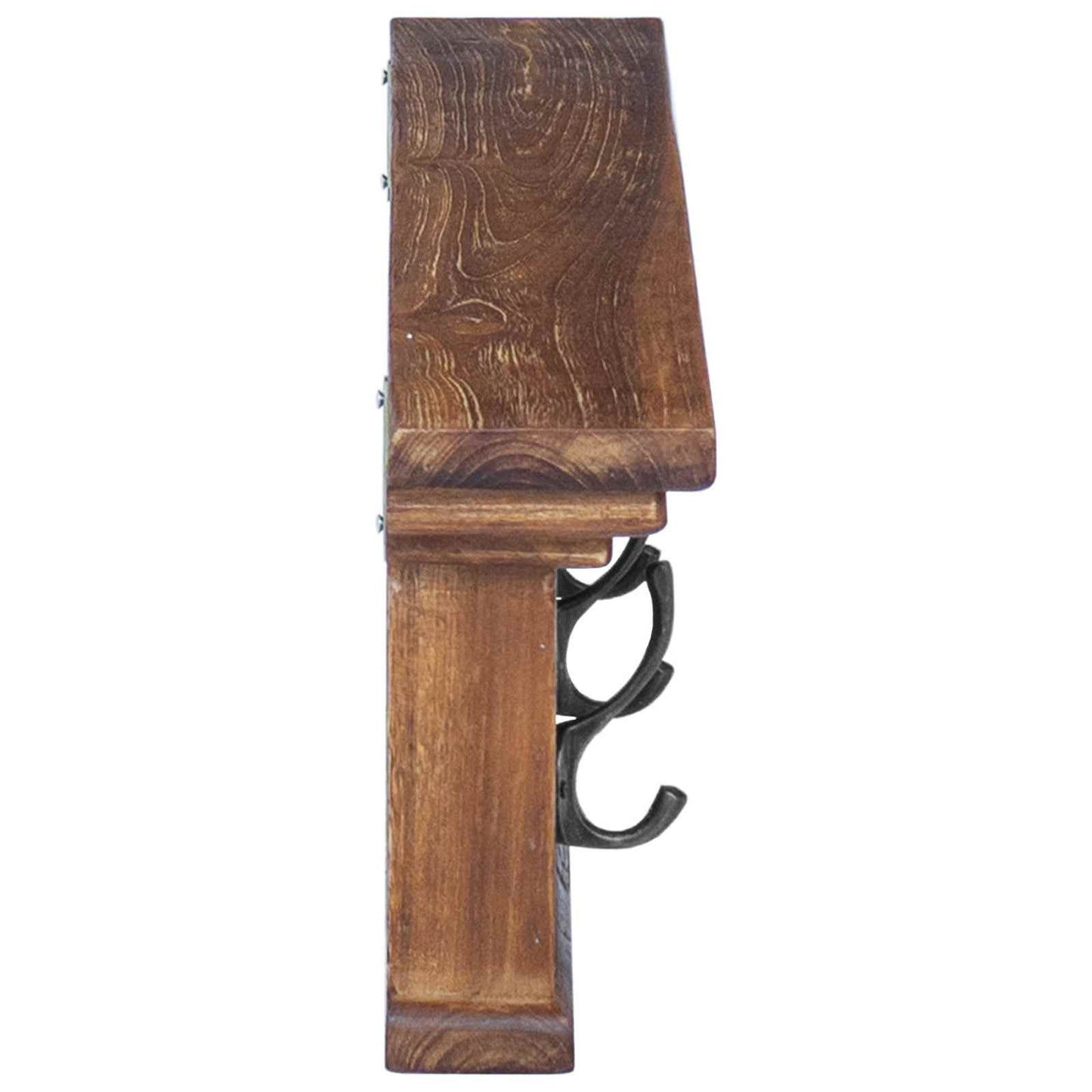 Wall-Mounted Clothes Rack Natural 70 x 10 x 20 cm