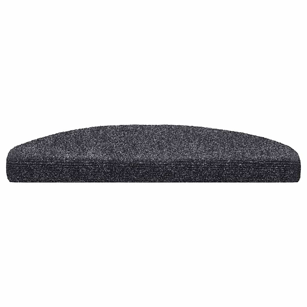 Tapis de marche auto-adhésifs 20 pcs 65x21x4 cm Gris foncé Semi-circulaire Grand