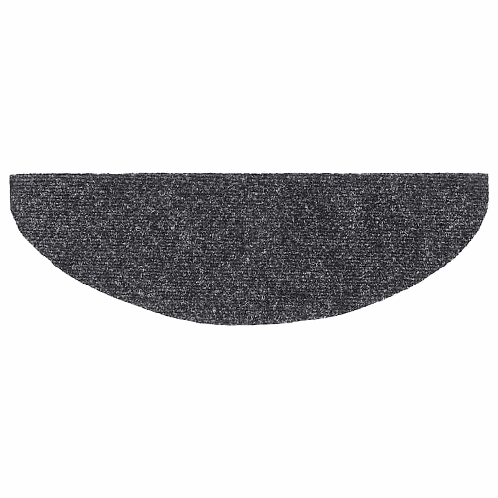 Tapis de marche auto-adhésifs 20 pcs 65x21x4 cm Gris foncé Semi-circulaire Grand