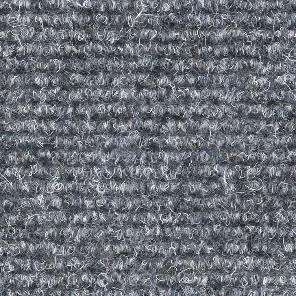 Tapis de marches autocollants 20 pces 65x21x4 cm Gris clair demi-rond grand