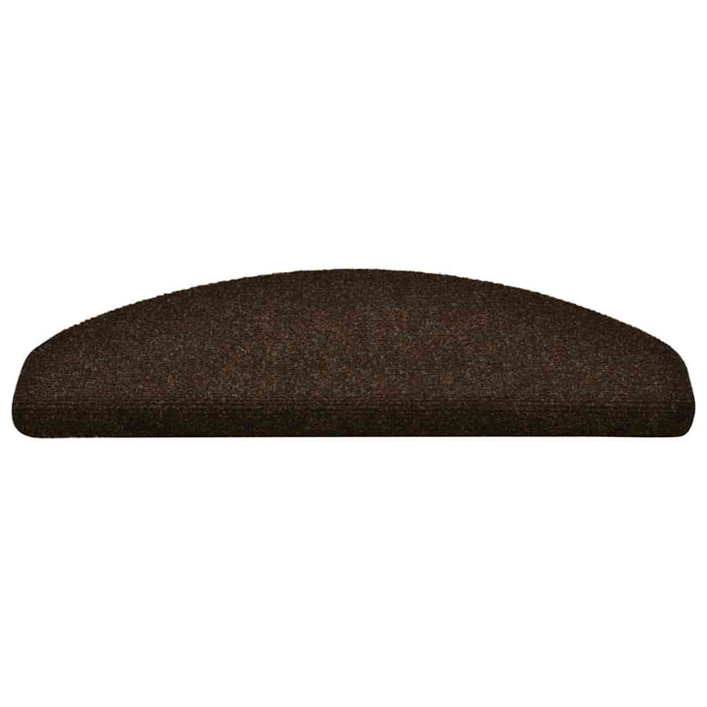 Stufenmatten Selbstklebend 20 Stk. 65x21x4 cm Braun Halbrund Groß
