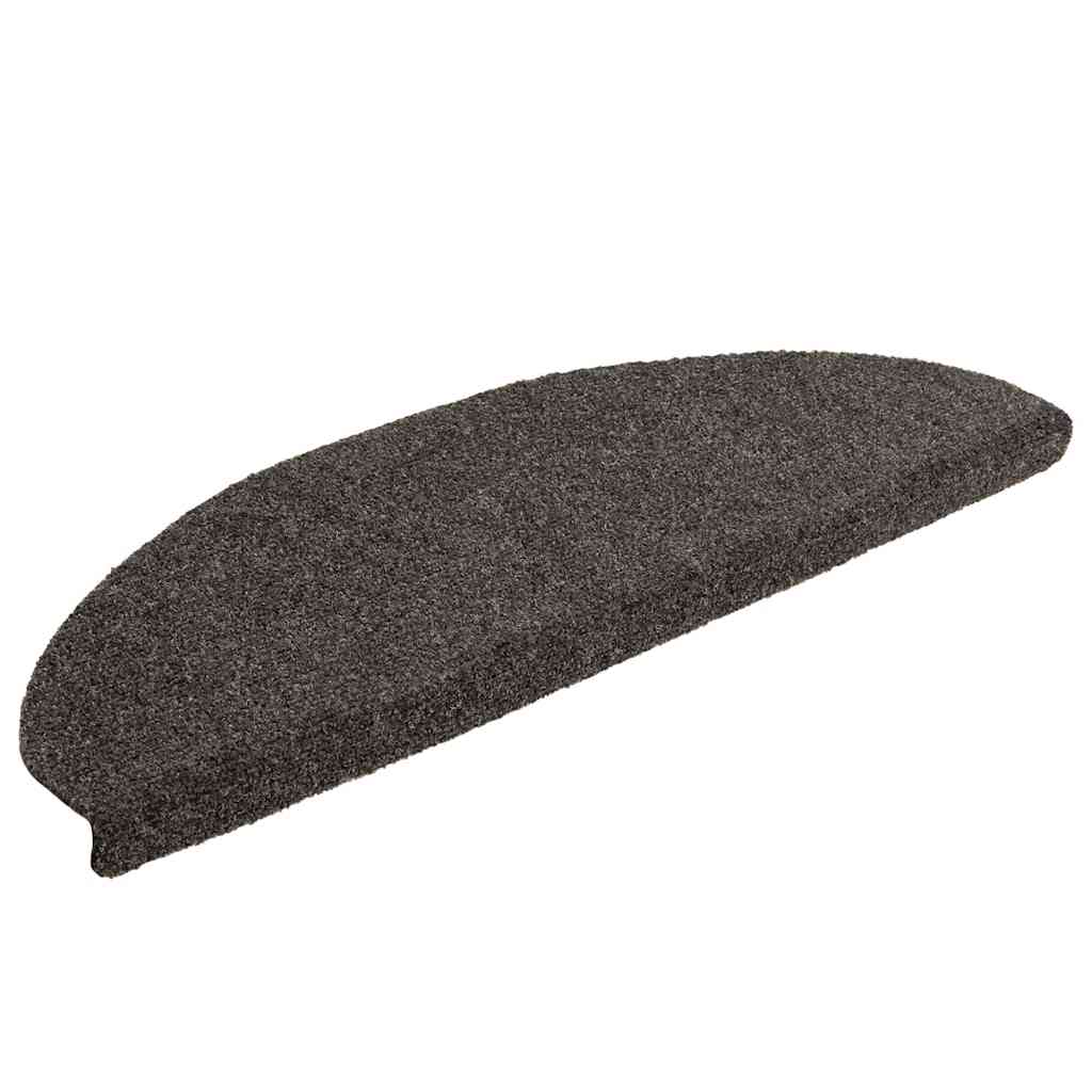 Tapis de marches autocollants 20 pces 65x21x4 cm anthracite semi-circulaire grand