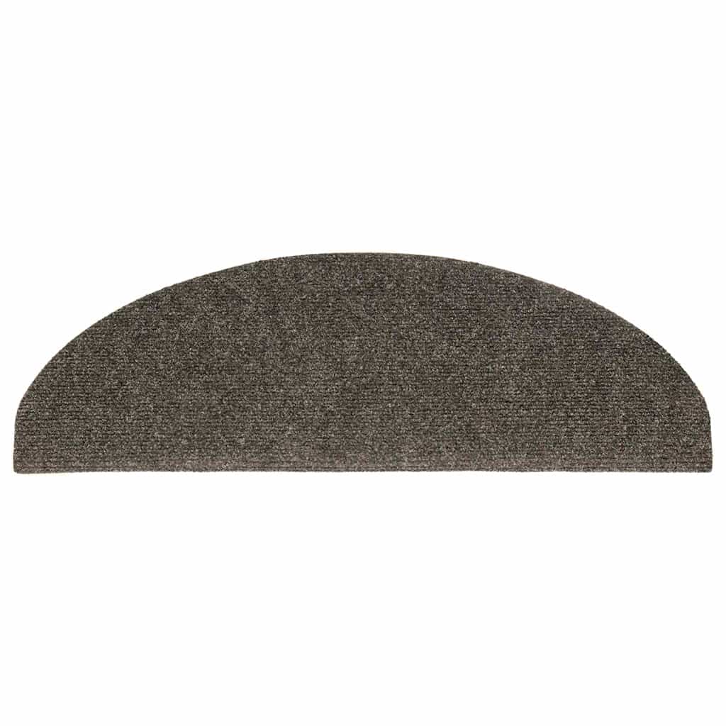Tapis de marches autocollants 20 pces 65x21x4 cm anthracite semi-circulaire grand