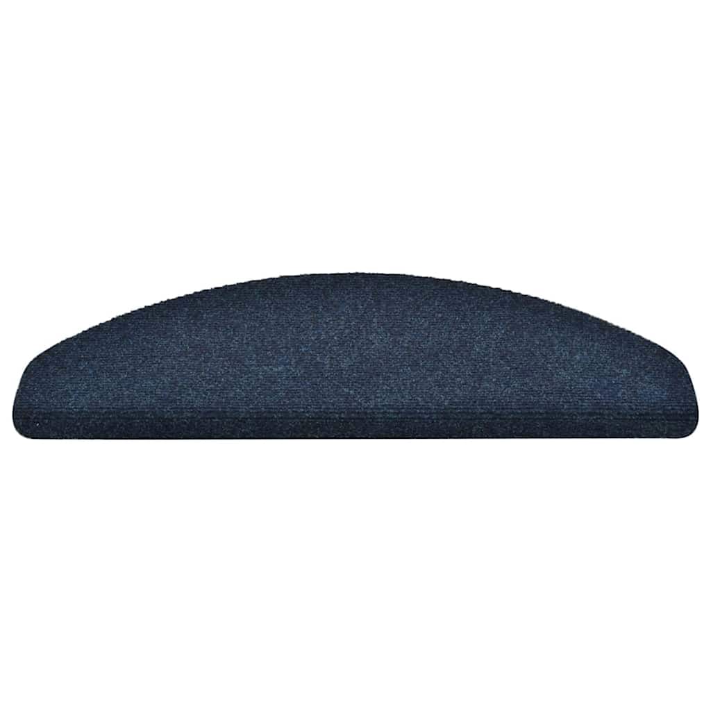 Tapis de Marchettes Auto-adhésives 20 pces 65x21x4 cm Bleu Marine Demi-Rond Grand