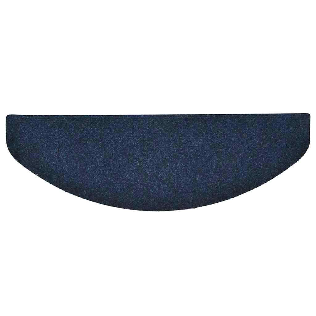 Tapis de Marchettes Auto-adhésives 20 pces 65x21x4 cm Bleu Marine Demi-Rond Grand