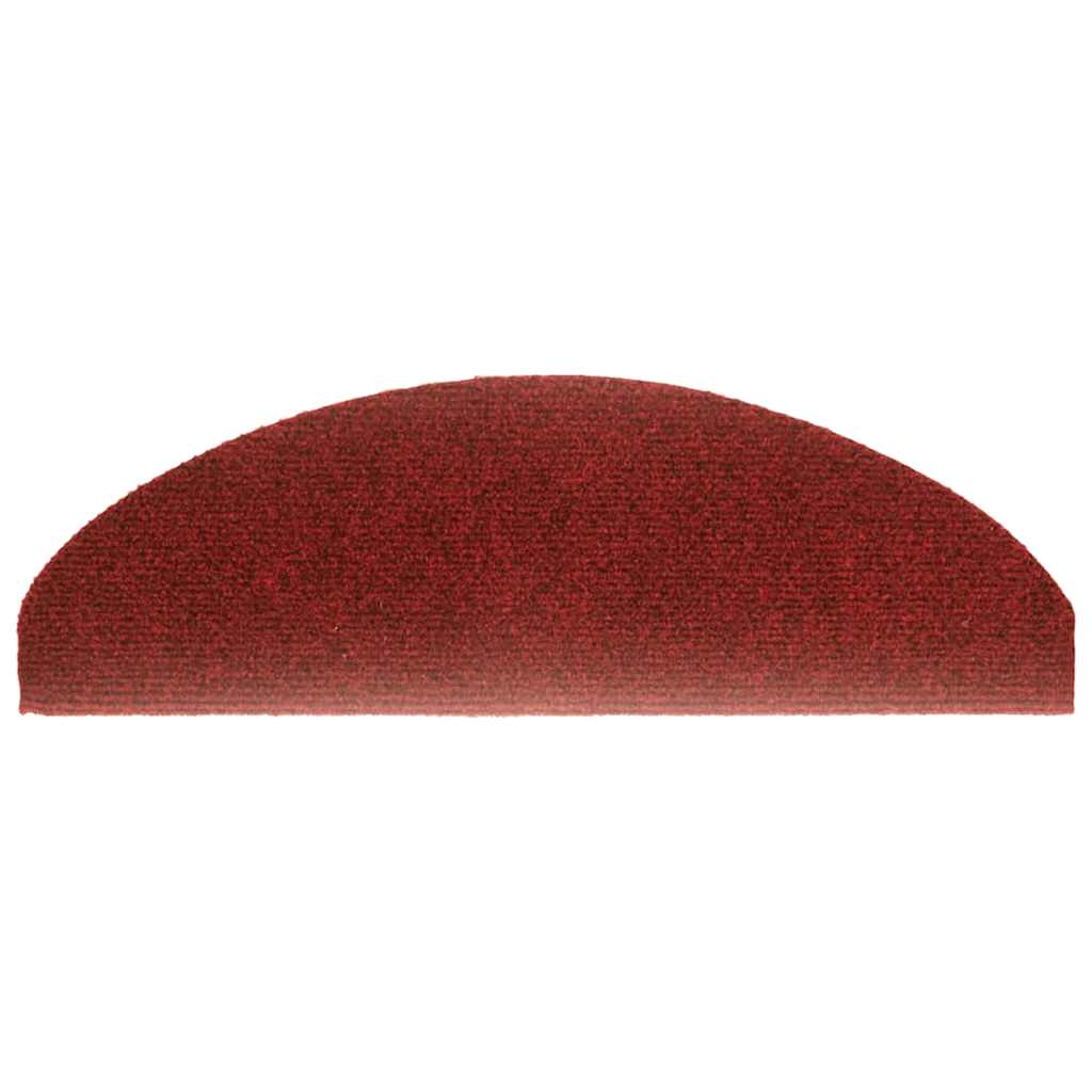 Tapis de marche auto-adhésifs 30 pcs 65x21x4 cm bordeaux demi-rond grand