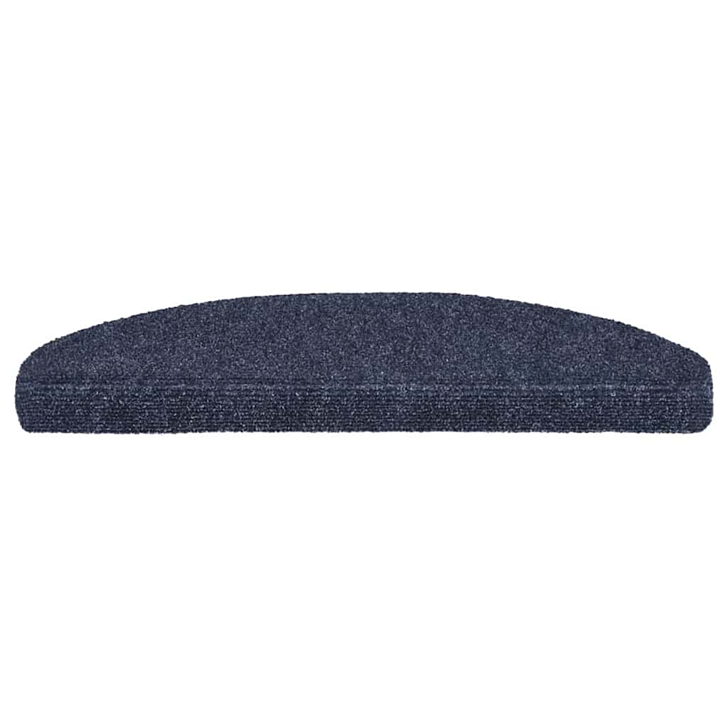 Tapis de Marche Auto-adhésifs 30 Pièces 65x21x4 cm Bleu Demi-Rond Grand