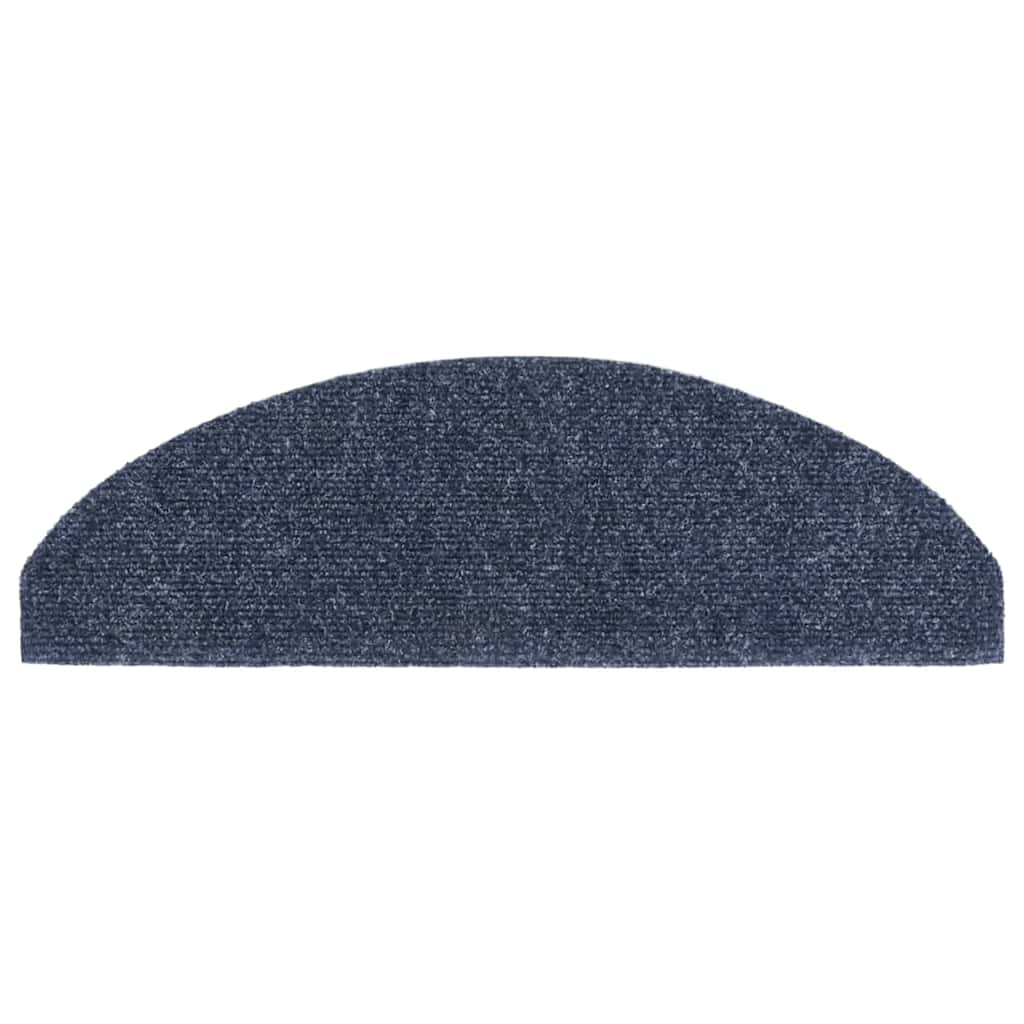 Tapis de Marche Auto-adhésifs 30 Pièces 65x21x4 cm Bleu Demi-Rond Grand