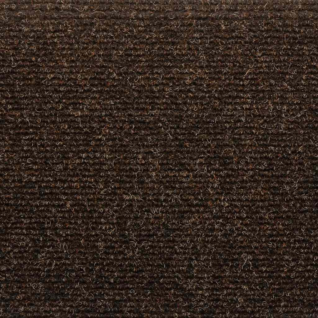Tapis de marche auto-adhésifs 30 pces. 65x21x4 cm marron demi-rond grand