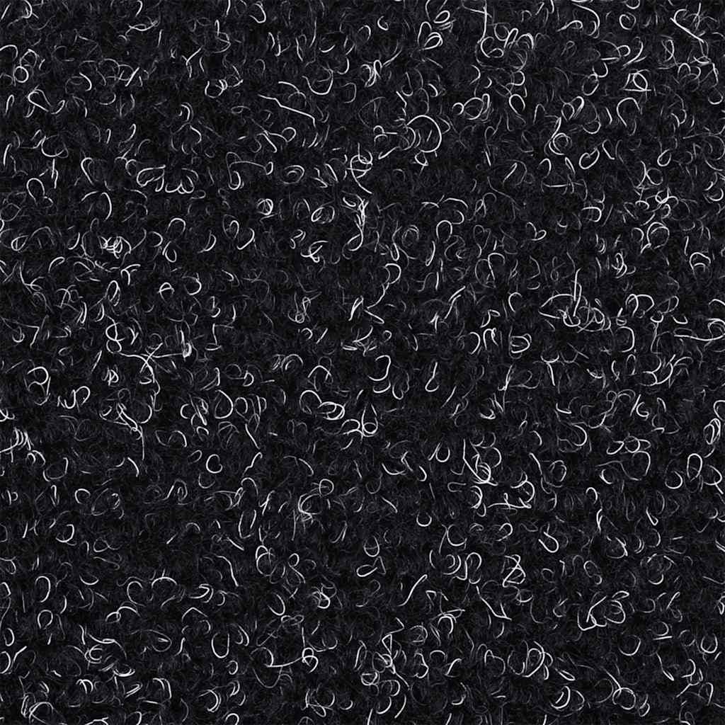 Marches d'escalier autocollantes 20 pcs. 56x17x3 cm Noir Demi-rond