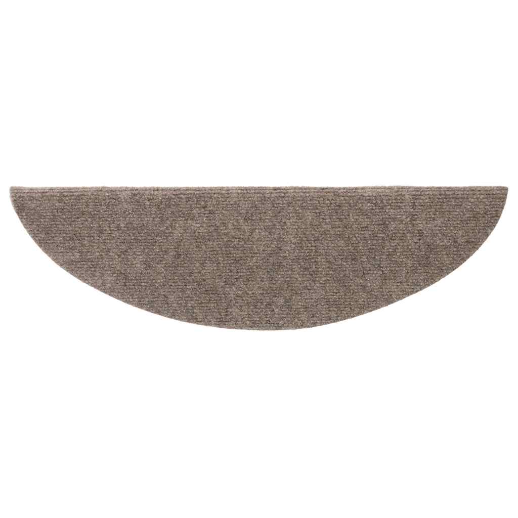 Stufenmatten Selbstklebend 20 Stk. 56x17x3 cm Beige Halbrund