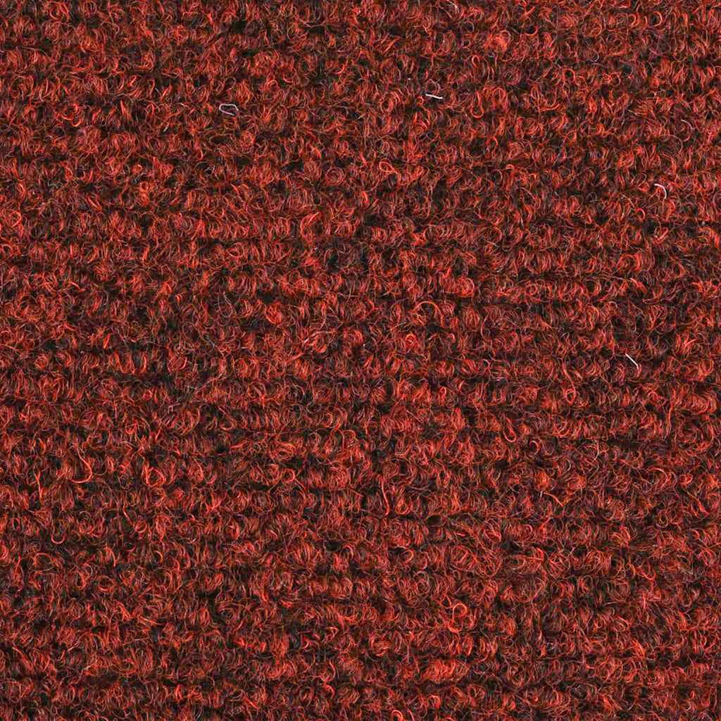 Tapis de marches auto-adhésifs 30 p. 56x17x3 cm bordeaux demi-rond
