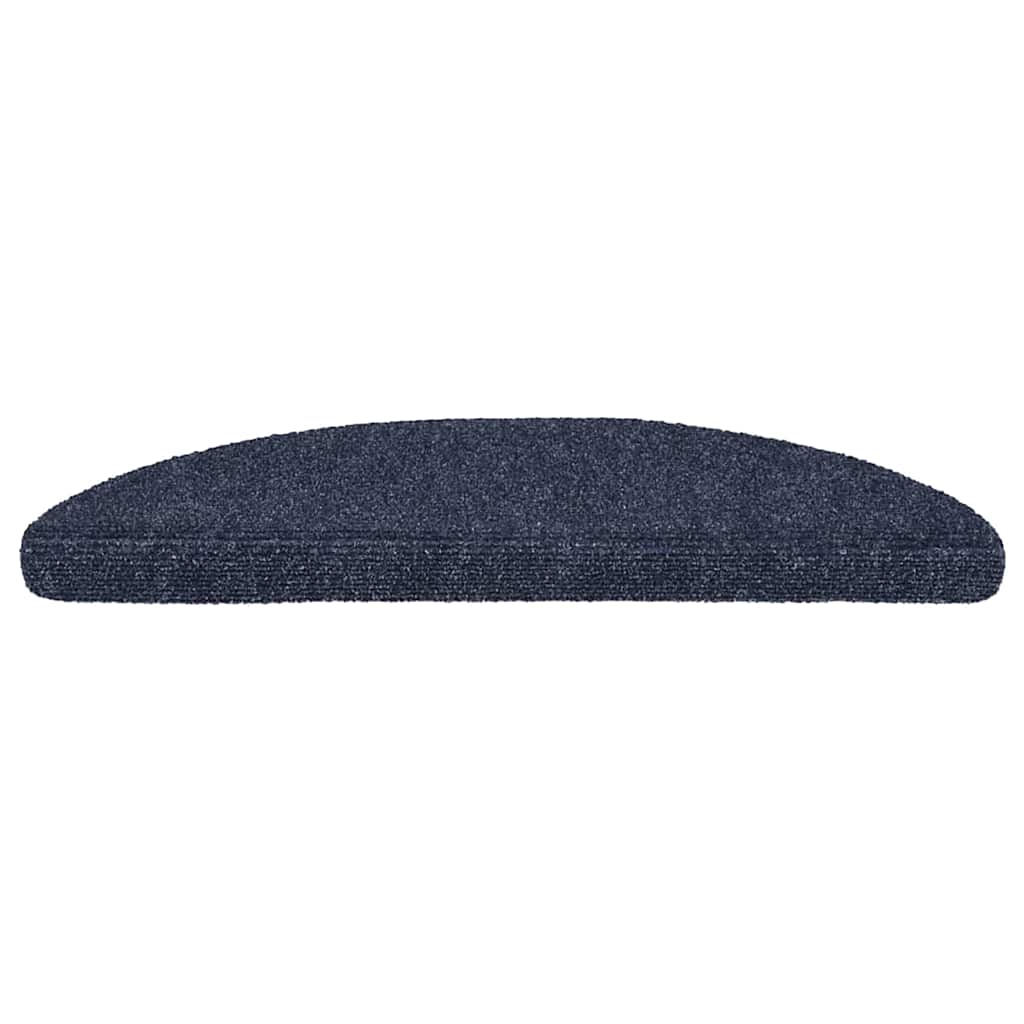 Stair Mats Self-Adhesive 30 pcs. 56x17x3 cm Blue Semi-Circular
