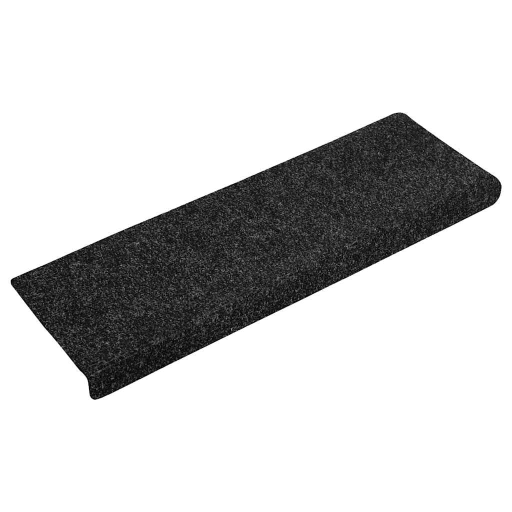 Stair Treads Self-Adhesive 30 pcs 65x21x4 cm Black Rectangular Edge