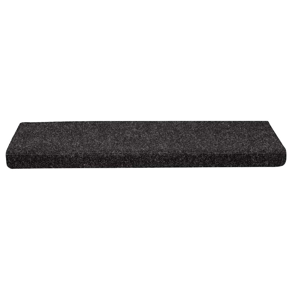 Stair Treads Self-Adhesive 30 pcs 65x21x4 cm Black Rectangular Edge