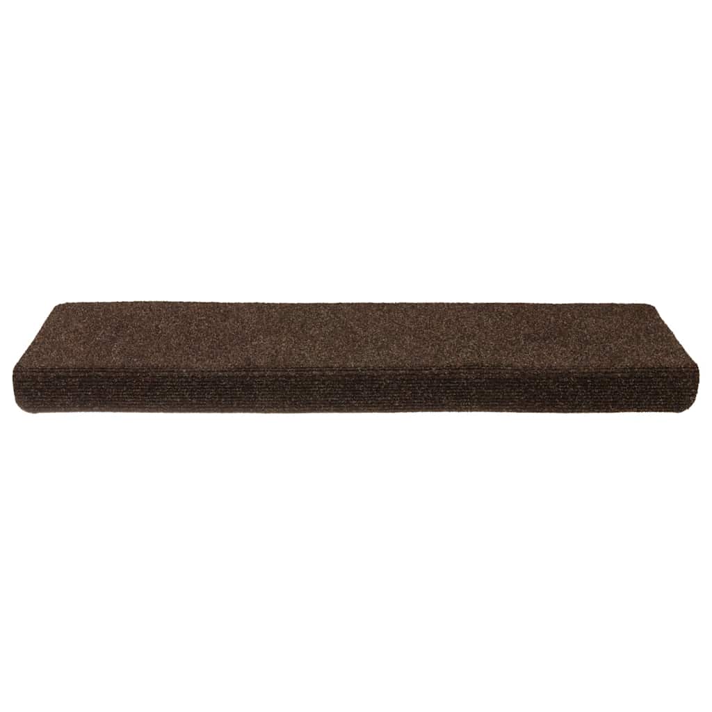 Stair Mats Self-Adhesive 30 pcs. 65x21x4 cm Brown Rectangular Edge
