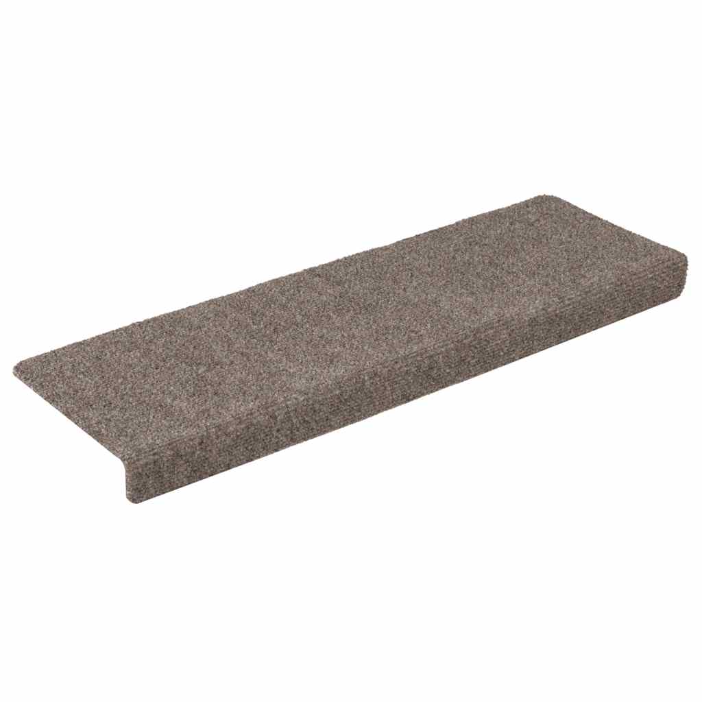 Stair Treads Self-Adhesive 30 pcs. 65x21x4 cm Beige Rectangular Edge