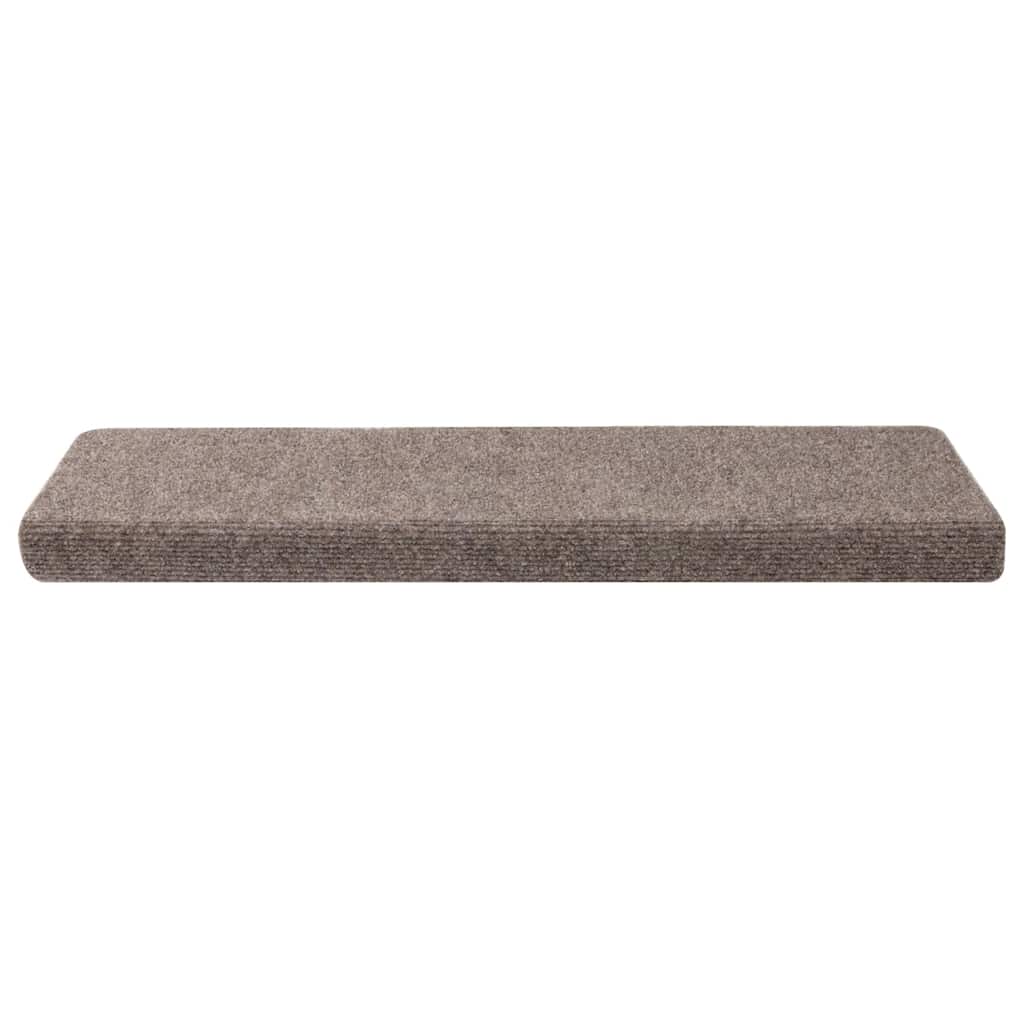 Stair Treads Self-Adhesive 30 pcs. 65x21x4 cm Beige Rectangular Edge