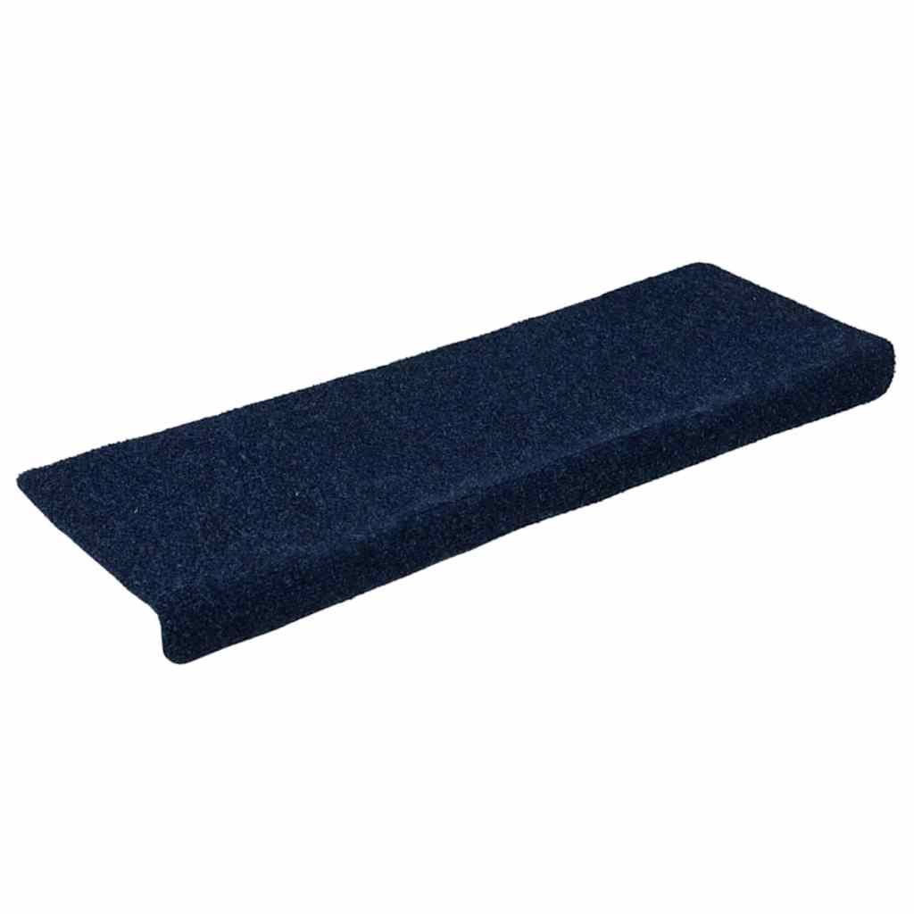 Stair Treads Self-Adhesive 30 pcs 65x21x4 cm Navy Blue Rectangular Edge
