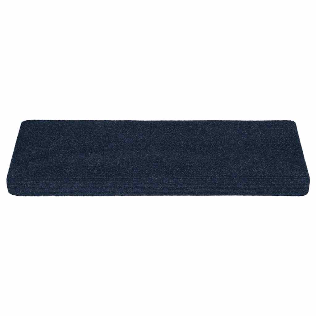 Stair Treads Self-Adhesive 30 pcs 65x21x4 cm Navy Blue Rectangular Edge