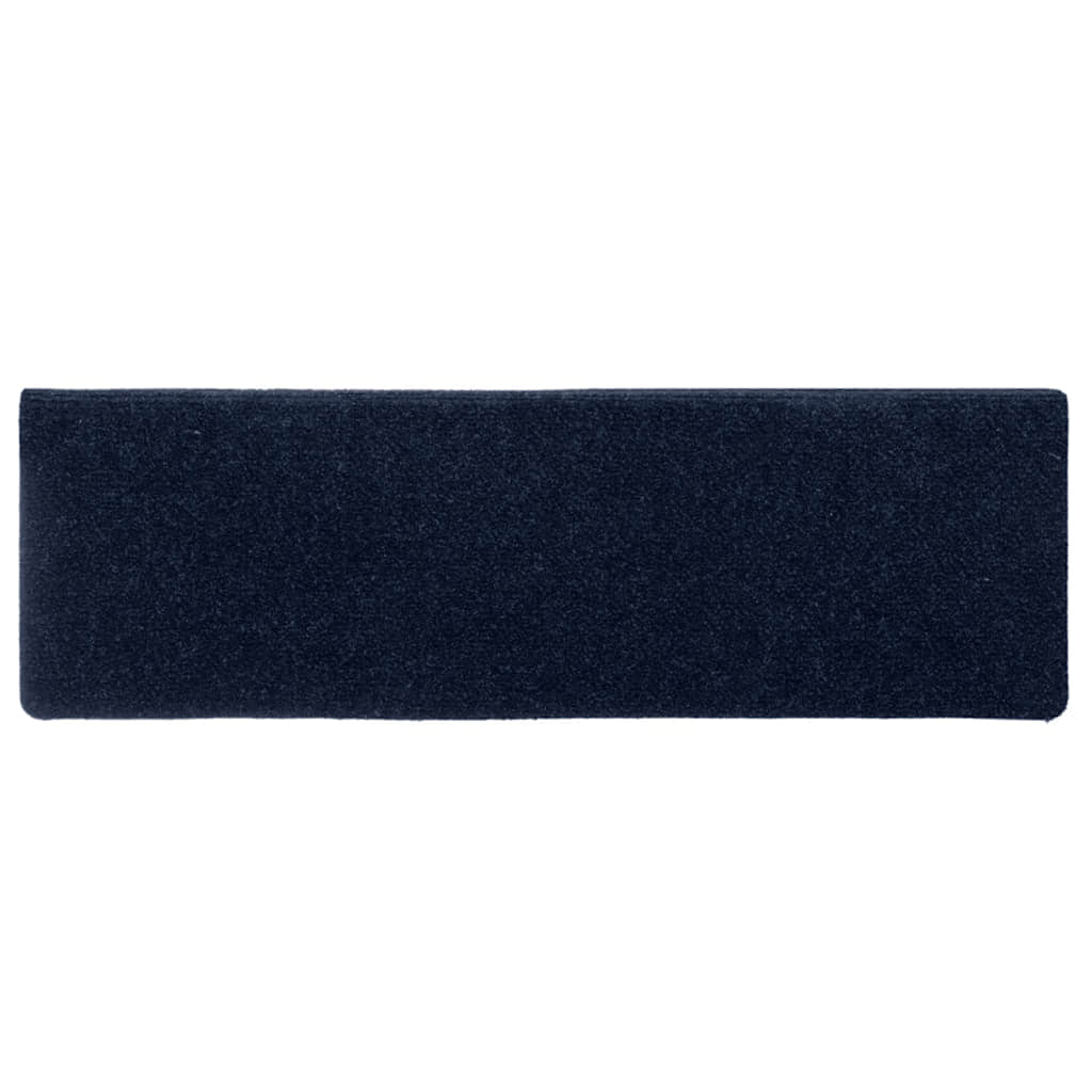 Stair Treads Self-Adhesive 30 pcs 65x21x4 cm Navy Blue Rectangular Edge