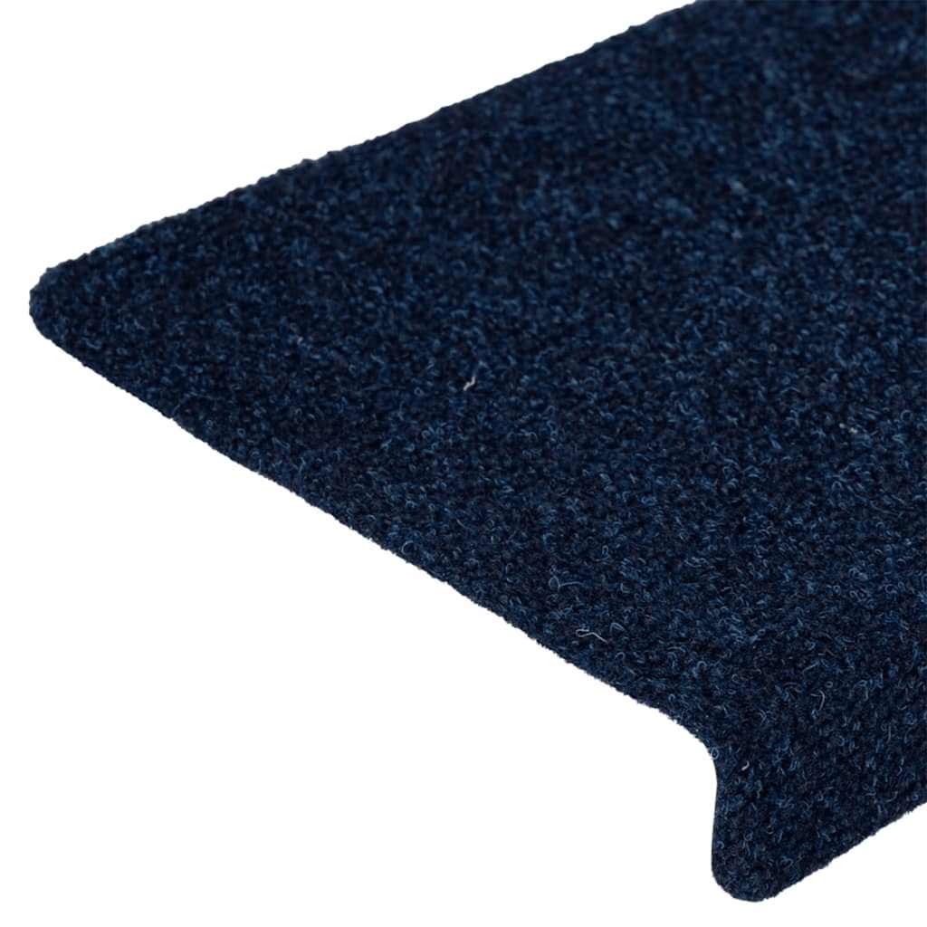 Stair Treads Self-Adhesive 30 pcs 65x21x4 cm Navy Blue Rectangular Edge