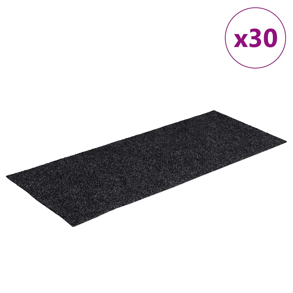 Tapis de marche auto-adhésifs 30 p. 60x25 cm Gris Rectangulaire