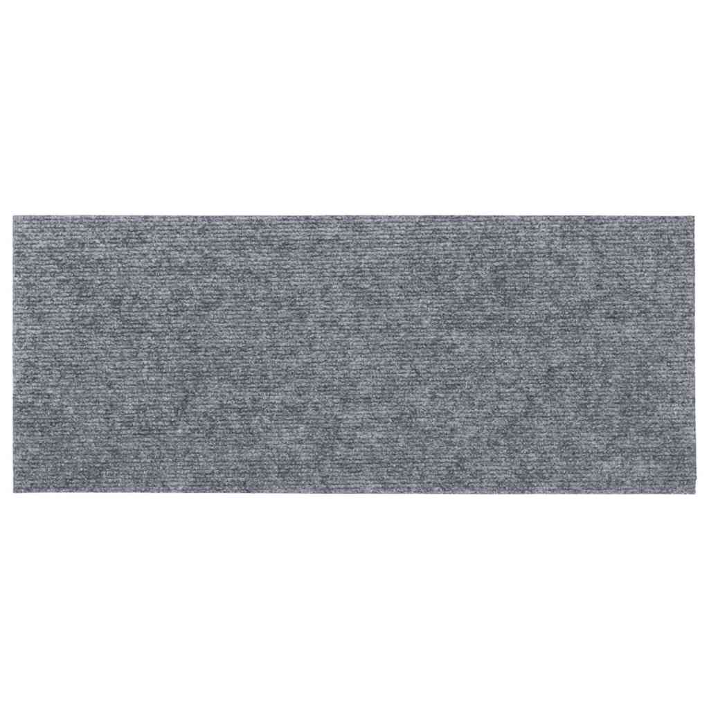 Stair Treads Self-Adhesive 30 pcs. 60x25 cm Light Grey Rectangular