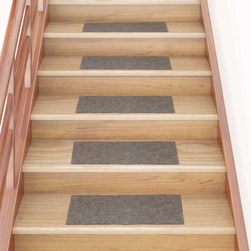 Marches d'escalier autocollantes 30 pcs 60x25 cm Beige Rectangulaire