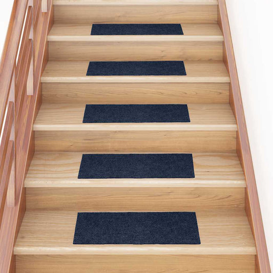 Stufenmatten Selbstklebend 30 Stk. 60x25 cm Marineblau Rechteckig