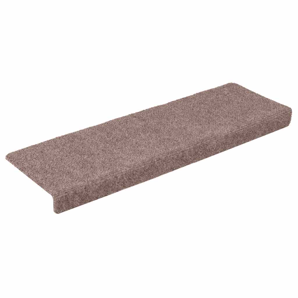 Stufenmatten Selbstklebend 20 Stk. 65x21x4 cm Creme Rechteckiger Rand