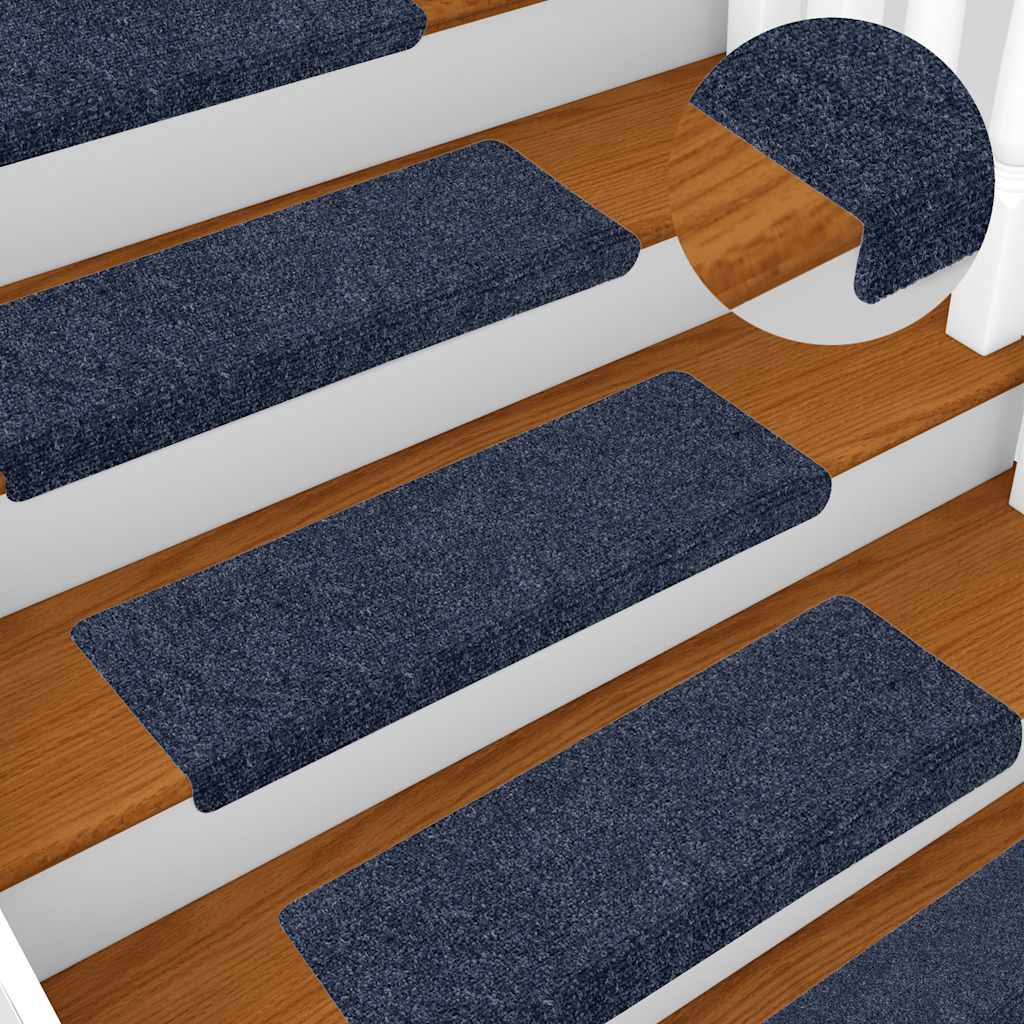 Tapis de marche antidérapants auto-adhésifs 20 pcs 65x21x4 cm Anthracite Bord rectangulaire
