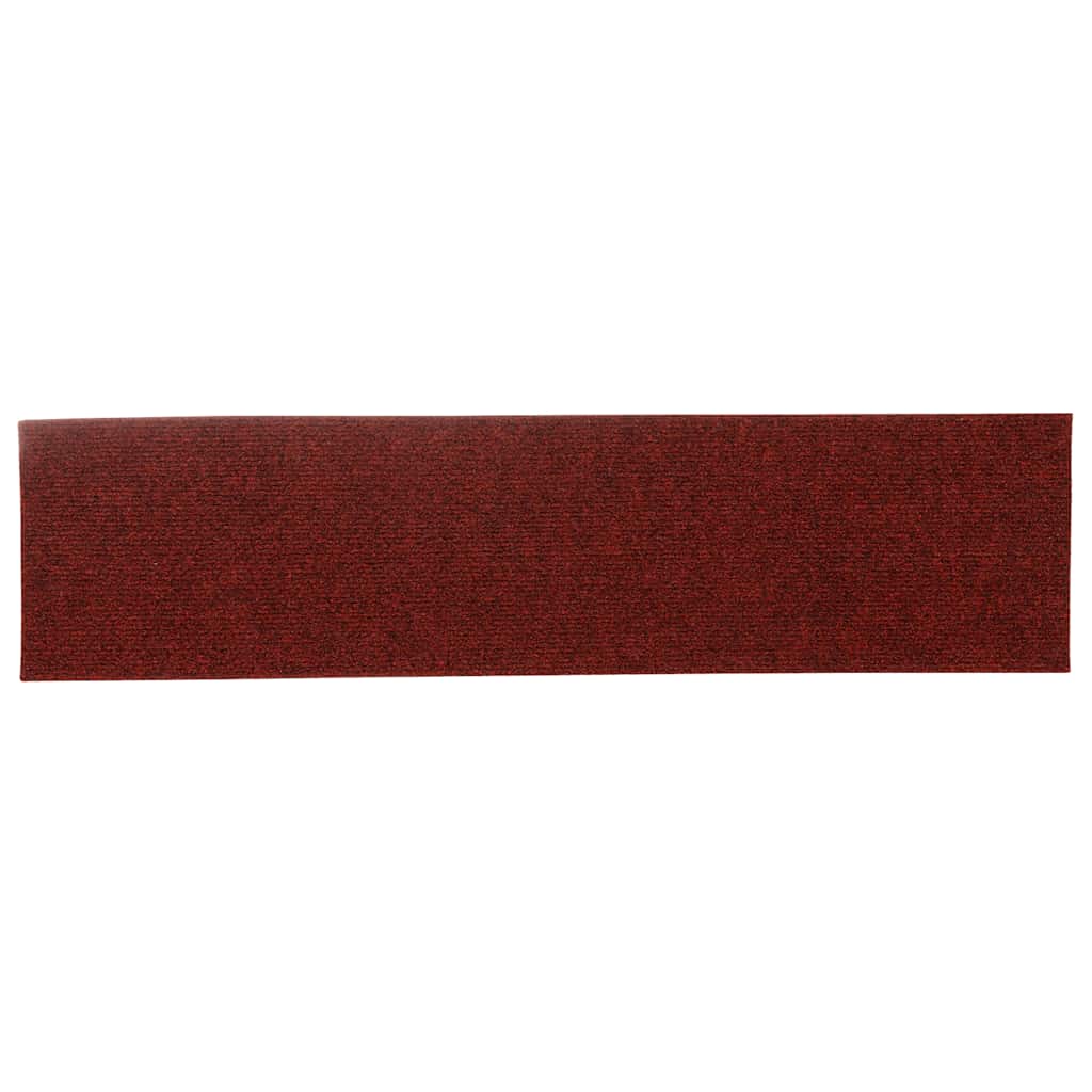 Self-Adhesive Stair Treads 30 pcs. 76x20 cm Burgundy Rectangular