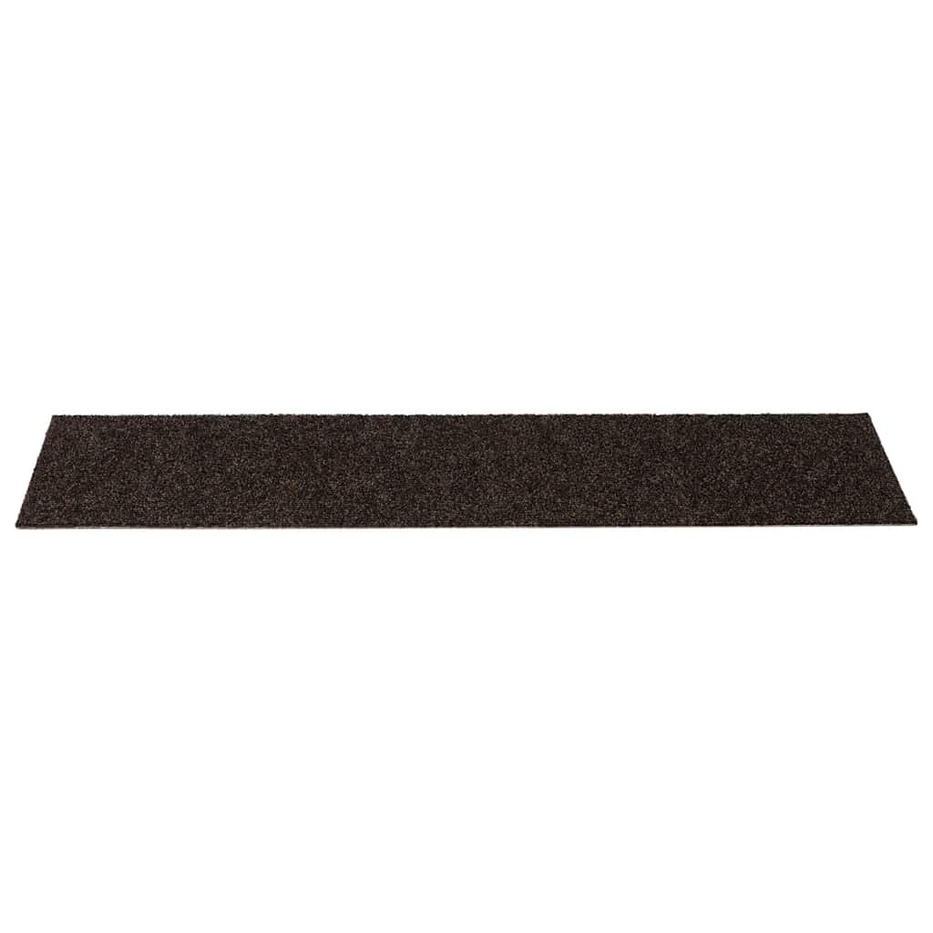 Stufenmatten Selbstklebend 30 Stk. 76x20 cm Dunkelbraun Rechteckig