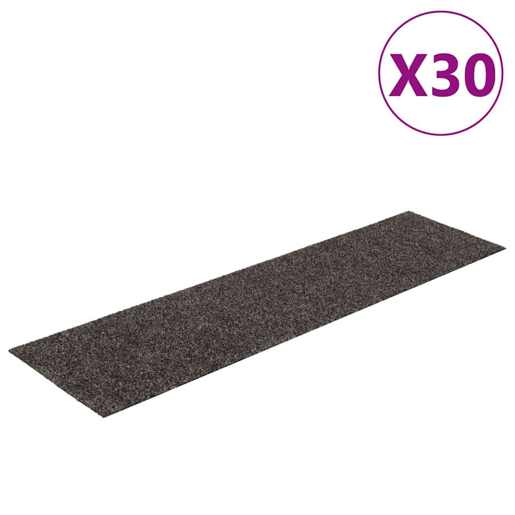 Stair Mats Self-Adhesive 30 pcs. 76x20 cm Anthracite Rectangular