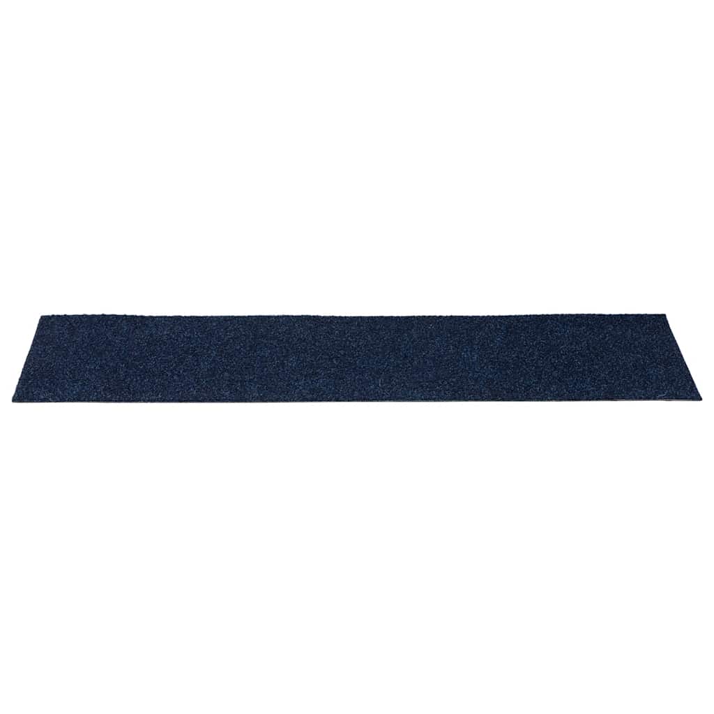 Marches d'escalier auto-adhésives, 30 pièces, 76x20 cm, bleu marine, rectangulaires