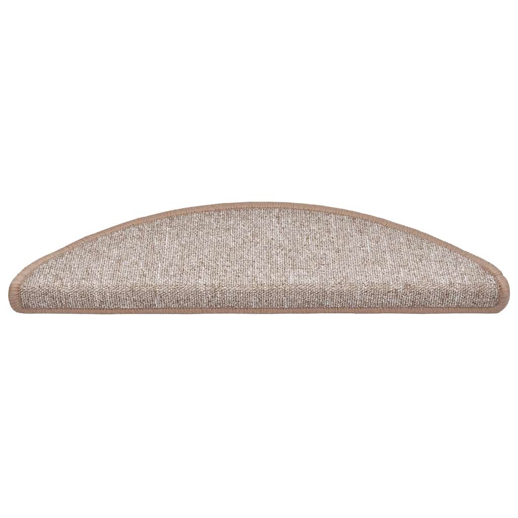 Tapis de marche 30 pcs 56x17x3 cm Marron clair Semi-circulaire
