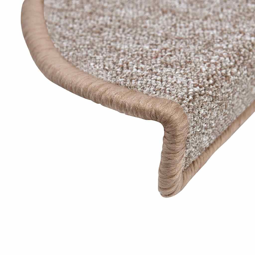 Tapis de marche 30 pcs 56x17x3 cm Marron clair Semi-circulaire