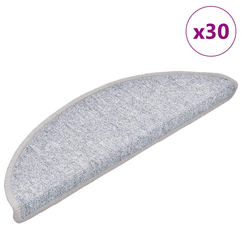Tapis de marche 30 pcs 56x17x3 cm Gris clair Semi-circulaire