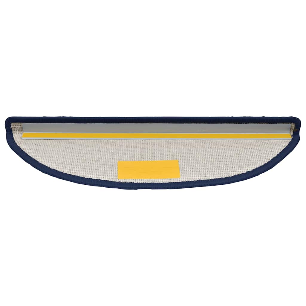 Marches de tapis 30 pcs 56x17x3 cm Bleu Semi-circulaire